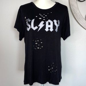 Fashion Nova Distressed Detail Shirt